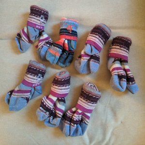 Lot of 9 - Smartwool Kids' Cushion Margarita Crew Socks Sz M